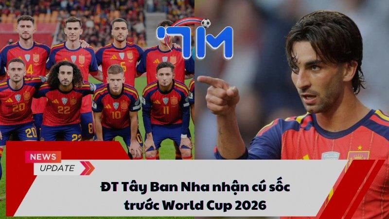 ĐT Tây Ban Nha nhận cú sốc trước World Cup 2026